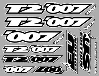 SLVR Karosserieaufkleber T2007 - Weiss, vorgeschnitten
