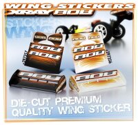 Heckflügelaufkleber XB808 - Weiss, vorgeschnitten