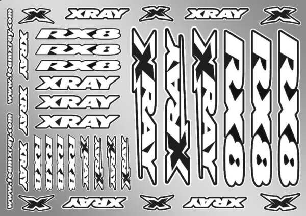 Karosserieaufkleber RX8 - Weiss