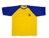 gelb/blaues T-Shirt im AXI Design (M)