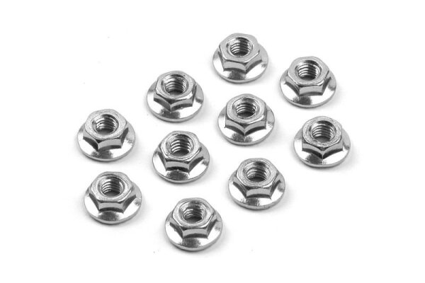Stahl Fächerscheibenmutter M4