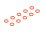 SILICONE O-RING 3.2x0.8  (10)