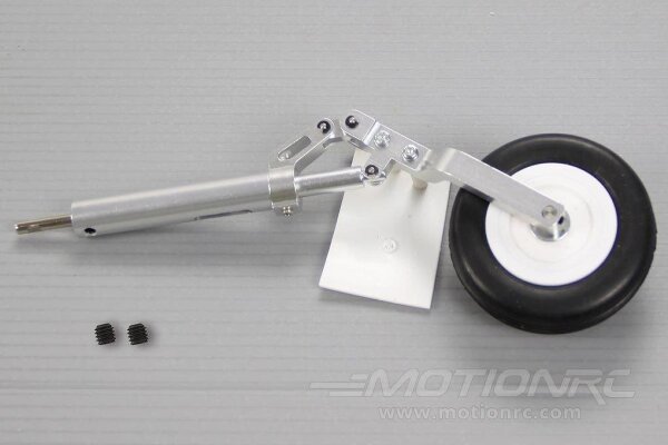 Freewing 90 mm T-45 V2 Hauptfahrwerksstrebe und Rad - links
