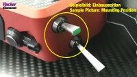 Ziermutter schwarz für DS-24II Stirnseite (2 Stück)