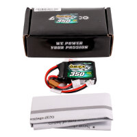 Gens ace 350mAh 2S 7.4V 35C Lipo Battery Pack with JST-PHR Plug-Bashing Series