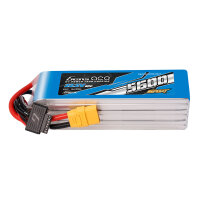 Gens Ace Sport G-Tech 5600mAh 22.2V 80C 6S1P Lipo Battery Pack with XT90 Plug