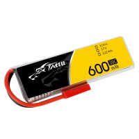 Tattu 600mAh 3.7V 30C 1S1P Lipo Battery Pack with JST Plug(1 pcs/pack)