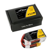 TATTU 450mAh 14.8V 75C 4S1P Lipo Battery Pack with XT30