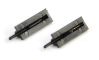 Kabinenhaubenverschluss schwarz 22,5x9mm (Paar)