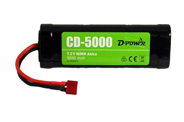 D-Power CD-5000 7.2V NiMH Akku mit T-Stecker