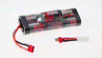 NiMH Akku 4000mAh 8,4V Hump Pack T-Stecker & Tamiya