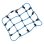Gepäcknetz mit Haken Blau (150mm x 120mm)