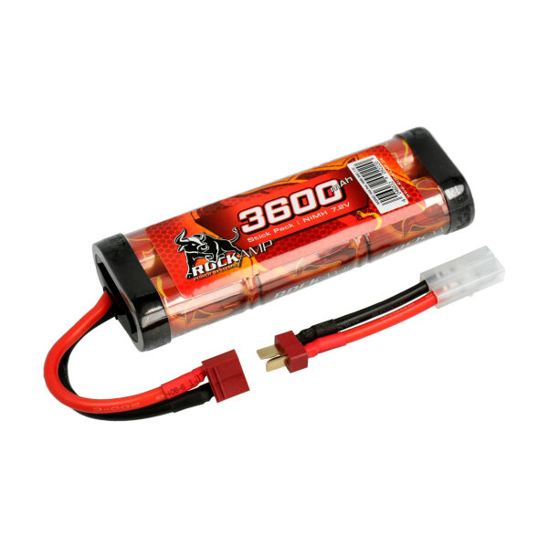 NiMH Akku 3600mAh 7,2V Stick Pack T-Stecker & Tamiya