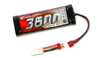 NiMH Akku 3600mAh 7,2V Stick Pack T-Stecker & Tamiya