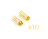 10 Paar Goldkontaktsteckerpaar 5,5mm slit Typ...