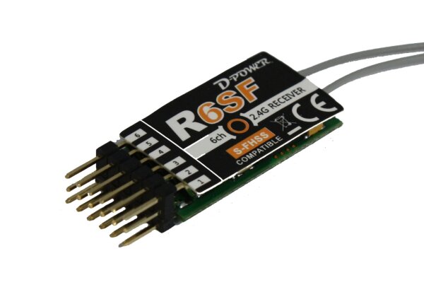 D-Power R-6SF - 2.4 GHz Empf&auml;nger S-FHSS kompatibel