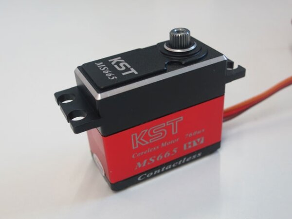 KST MS665 20mm 7.5kg kontaktloses HV Digital Schmalbandservo Heli-Heck-Servo