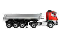 Mercedes-Benz Arocs Sattelzug mit Kippauflieger 4x4 1:14 RTR rot