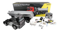 Mercedes-Benz Arocs Sattelzug mit Kippauflieger 4x4 1:14 RTR anthrazit