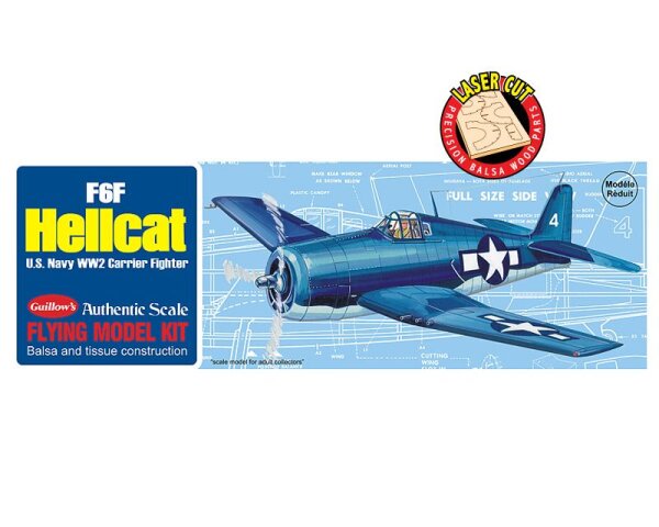 Grumman F6F Hellcat Balsabausatz