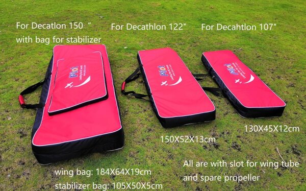 Pilot RC Decathlon 122 Flächenschutztaschen Rot