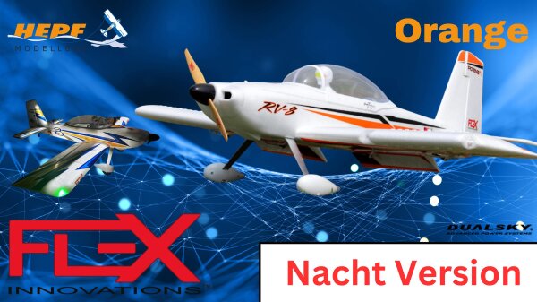 Flex Innovations RV-8 10E G2 SUPER PNP orange night