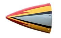 Flex Innovations 5-INCH EDGE STYLE CARBON FIBER SPINNER yellow-grey-black
