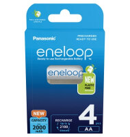 Panasonic Akku eneloop BK-3MCDE4BE AA HR06 1,2V2.000mAh 4 Stück
