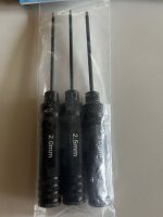 Sechskant Steckschlüsselset 3 tlg. 2/2,5/3mm