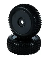 CARSON 500405288 1:8 Reifen-/Felgenset Dish, schwarz 2St.