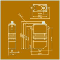 HEPF Servo H35.320 - 320Kg*0.26s/60° @ 30,00V