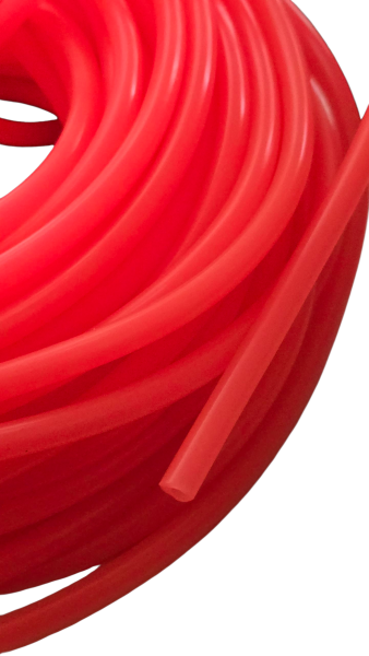 Silikonkraftstoffschlauch, Innendurchmesser 2,5mm, Außendurchmesser 5,2mm, Länge 1m pink