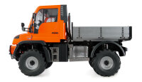B-WARE - Mercedes-Benz Unimog Geräteträger 4WD 1:10 ARTR orange - B-WARE