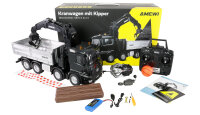 Mercedes-Benz Arocs Kranwagen mit Kipper 8x4/4 4WD 1:18 RTR
