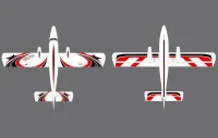 TWIN OTTER 80E FLÜGELPAAR NACHT RED DECAL SCHEME