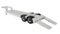 Tieflader-Sattelauflieger mit Doppelachse aus Aluminium 1:14 KIT