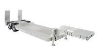 Tieflader-Sattelauflieger mit Doppelachse aus Aluminium 1:14 KIT