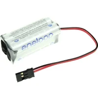 Panasonic Eneloop AAA NiMH 4,8V 750mAh 4/Würfel mit Kabel und Stecker