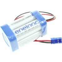 Panasonic Eneloop AA NiMH 4,8V 750mAh 4/Würfel mit Kabel und Stecker