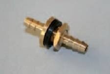 Tankdurchführung, Anschlußnippel 5 mm, Länge 31 mm, Schlauchanschlüsse Ø 5 mm, erf. Bohr. Ø 8 mm