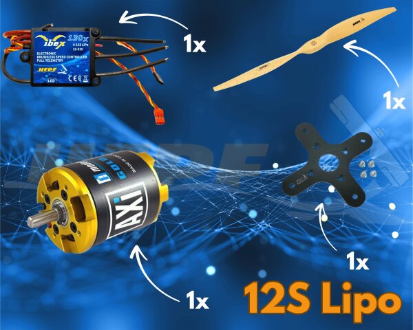 AXI Antrieb f&uuml;r Schleppmodelle / Trainermodelle  bis 2,80m an 12s Lipo