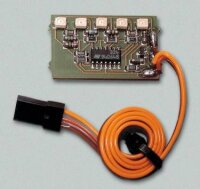 Bordspannungsanzeige 4,8 Volt/4 Zellen -JR-