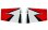 Flex Innovations CAP 232EX 70CC HORIZONTAL STAB W/ELEVATORS, (RED)