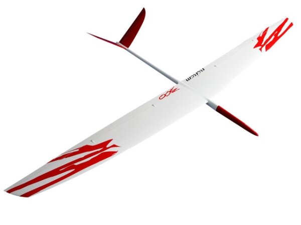 RCRCM 300 CFK Weiss/Rot F3F/F3B 2.9m mit Schutztasche RC-Modellflugzeug