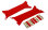 Flex Innovations ULTIMATE 70CC G2 INTERPLANE STRUT SET, JD RED