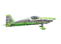 Pilot RC Slick 74" Grün, Grau und Rot 04