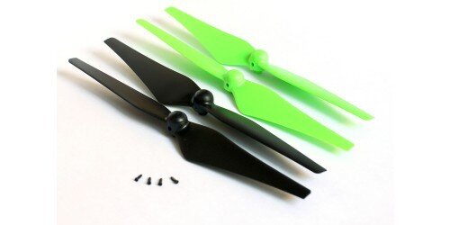 Nine Eagles Hauptrotorblätter Grün/Schwarz für GV6 (4stk)