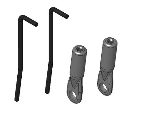 Justagegestänge (1 Paar) FunCopter