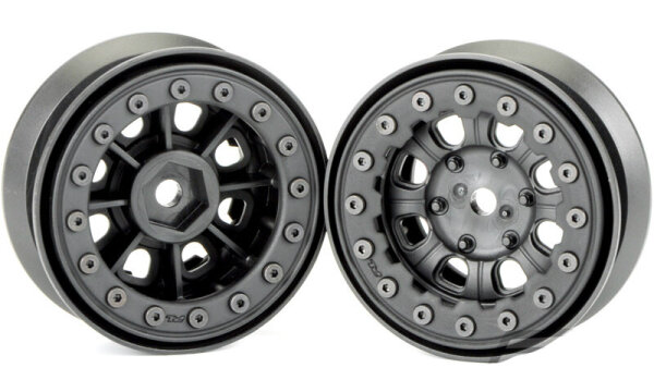 Pro-Line 24mm Impulse 1.9 Plastik Bead-loc Felge schwarz (2 stk)