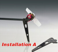 Alu Tuning Heckmotorhalter, rot T-REX 150